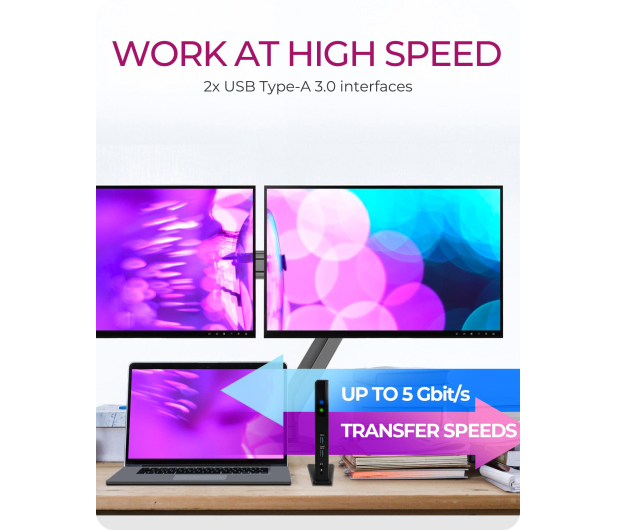 ICY BOX USB-C - 2x HDMI, 4x USB 3.0, RJ-45 - 639104 - zdjęcie 5